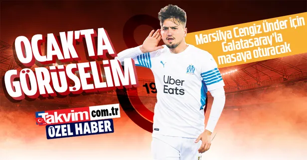 Marsilya pes etti! Galatasaray'la Cengiz Ünder için devre arası masaya oturacaklar