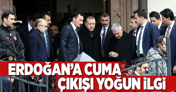 Erdoğan cuma namazında