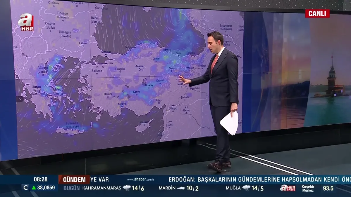 Bugün hava durumu! | 3 Mart 2025