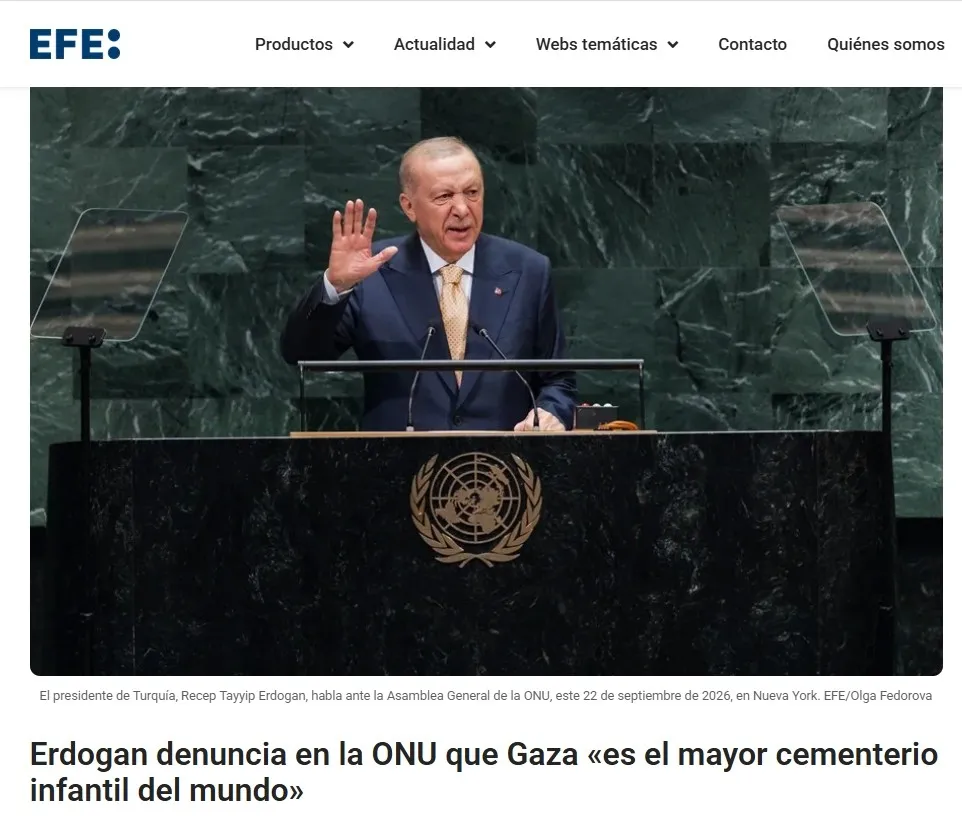 Başkan Erdoğan’ın BM konuşması dünya basınında: Gazze, Kıbrıs, Keşmir ve aile mesajları öne çıktı-7