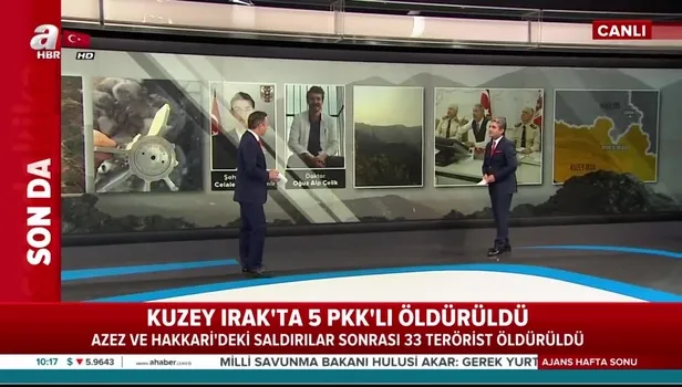 Son dakika: Kuzey Irak'ta 5 PKK'lı öldürüldü .