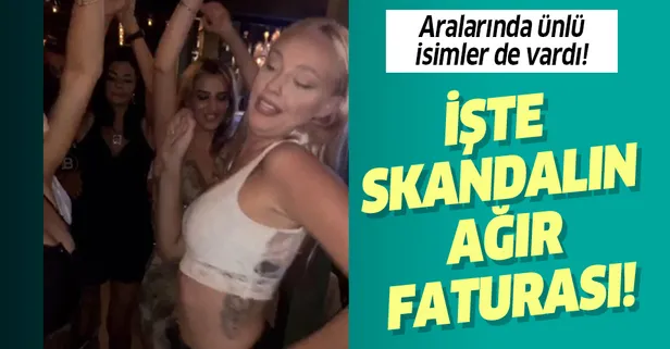 Bebek'te skandal parti! Hepsine ceza kesildi