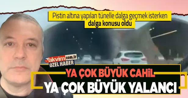 Levent Üzümcü ‘Sabiha Gökçen’ tünelini ti’ye almak isterken alay konusu oldu!