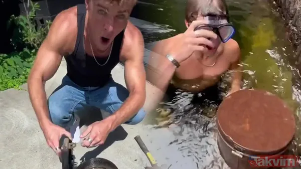 Kıymeti paha biçilemez... Nehirde yüzerken gizemli kutu buldu! İçini açtığında çıkanlar şaşkınlık yarattı! - 1