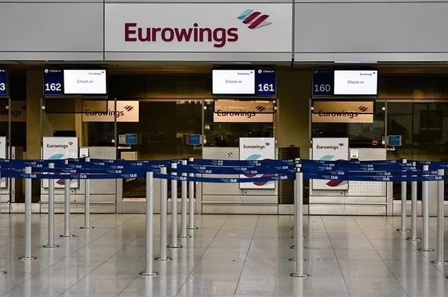 Eurowings pilotlarının iş bırakma eylemi Almanya'da ve İsviçre'de uçuşları durdurdu