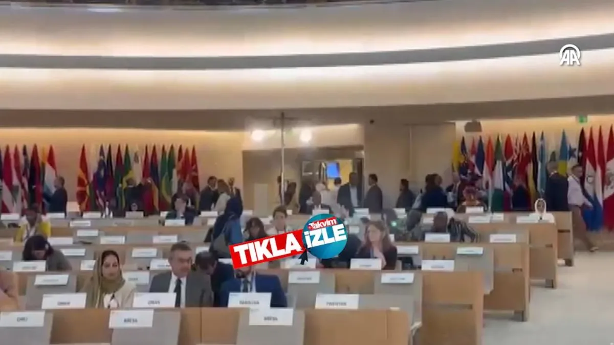 İZLE I İsviçre'de BM toplantısında konuşan İsrailli yetkililer protesto edildi!