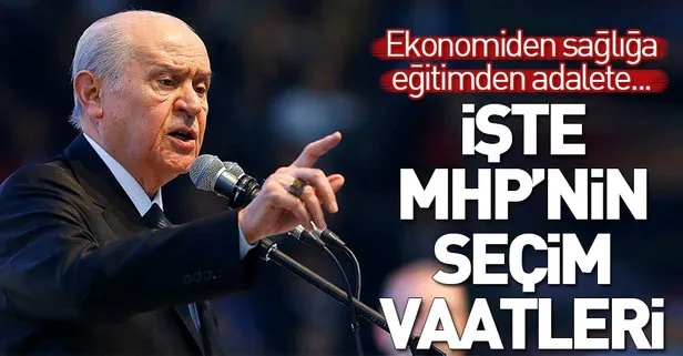 İşte MHP’nin seçim beyannamesi