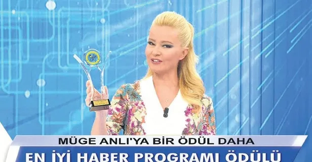 Müge Anlı ile Tatlı Sert "En İyi Haber Programı" ödülüne layık görüldü