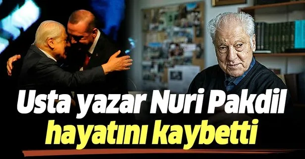 Son dakika: Yazar Nuri Pakdil vefat etti