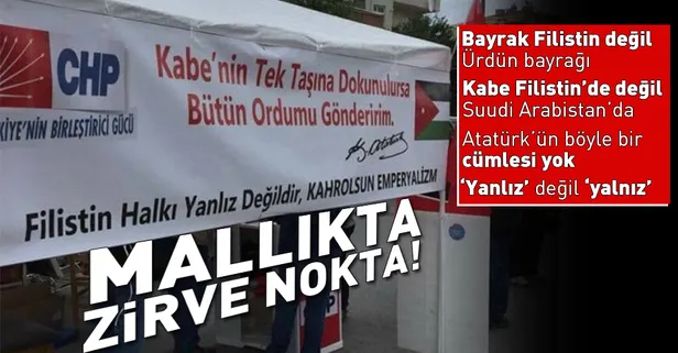 CHP'nin skandallarla dolu Filistin afişi