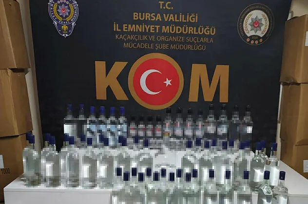 Bursa'da sahte içki operasyonu!
