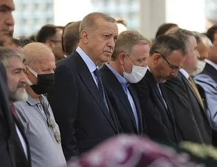 Başkan Erdoğan, cenaze törenine katıldı