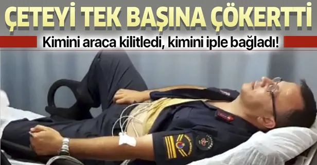 Tek başına hırsızlık çetesini çökertti