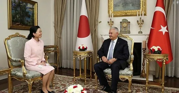 Binali Yıldırım, Japonya Prensesi Mikasa'yı kabul etti