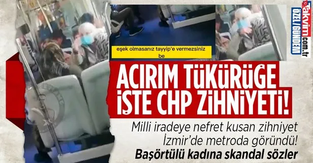 İzmir’de başörtülü kadına çirkin saldırı! Skandal ifadeler: Allahsız, eşek olmasanız Tayyip’e oy vermezsiniz
