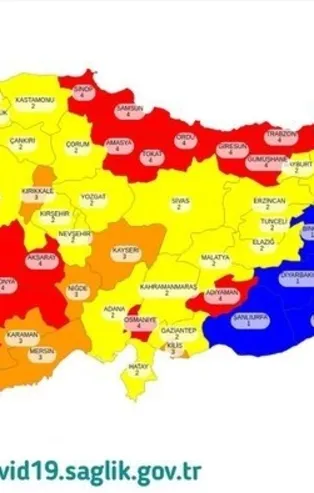 Korona risk haritası: Düşük, orta, yüksek ve çok yüksek riskli iller hangileri? İstanbul, Ankara, İzmir, Antalya hangi risk grubunda?
