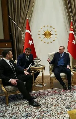 Erdoğan, Elon Musk'ı kabul etti