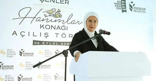 Başkan Recep Tayyip Erdoğan’ın eşi Emine Erdoğan Hanımlar Konağı’nın açılışına katıldı