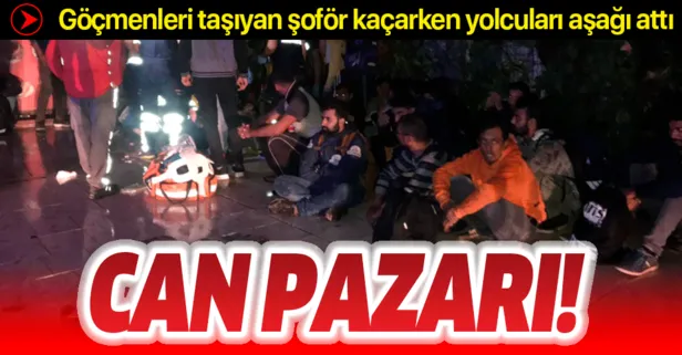 Arnavutköy’de can pazarı! Göçmenleri taşıyan şoför kaçarken yolcuları aşağı attı: 34 yaralı