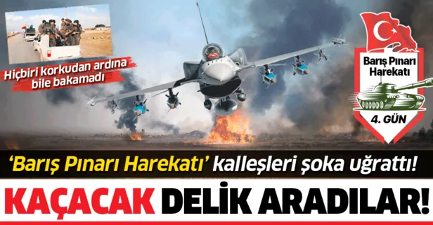 'Barış Pınarı Harekatı' teröristleri şoka uğrattı! Kaçacak delik aradılar...