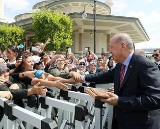 Başkan Erdoğan’a sevgi seli