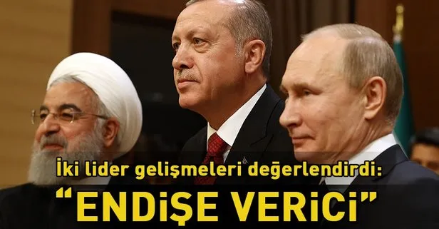 Cumhurbaşkanı Erdoğan Putin ile ABD’nin İran kararını görüştü
