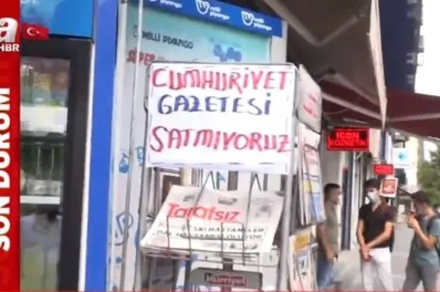 Skandal yazı sonrası Batman'da Cumhuriyet'e boykot! Standlara bu yazıları astılar