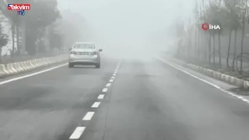 Ağrı'da yoğun sis ulaşımı olumsuz etkiliyor
