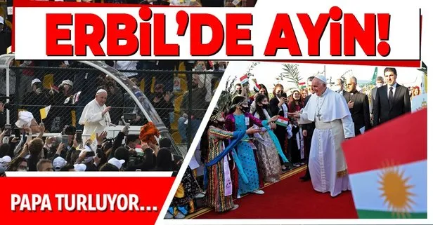 Papa Erbil'de ayin yaptı