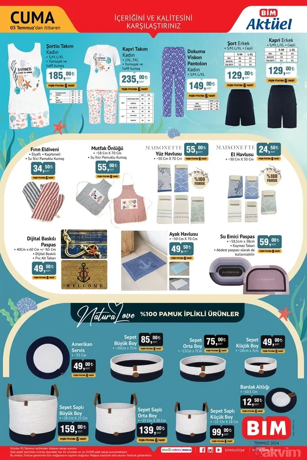 🔸Fırın Eldiveni: 34 Tl 🔸Mutfak Önlüğü: 55 Tl 🔸Yüz Havlusu: 55 Tl 🔸Dijital Baskılı Paspas: 49,50 Tl