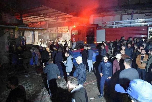 Son dakika: Kerkük'te Osmanlı mirası Kayseri Çarşısı'nda yangın çıktı-5