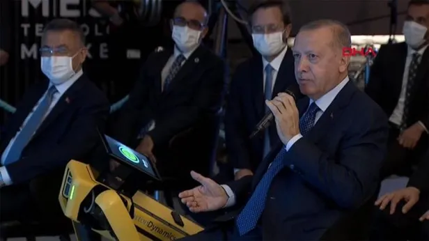 Başkan Erdoğan, Teknoloji merkezinin açılışını robotla yaptı! "Türk ekonomisi toparlanma sürecini başarıyla yürütüyor!"-9