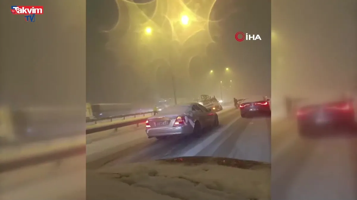 Ankara'da yoğun kar yağışı!