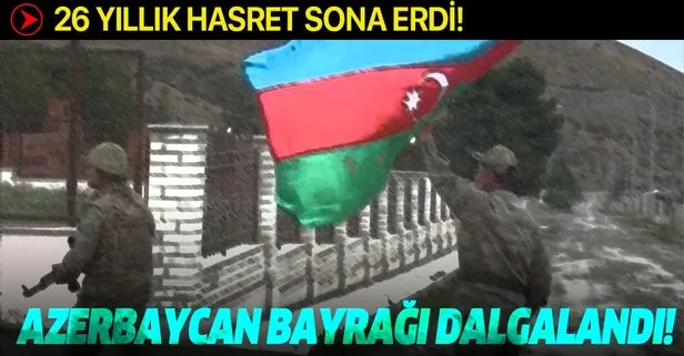 Son dakika: Ermenistan’ın işgalinden kurtarılan Talış köyünde Azerbaycan bayrakları dalgalanıyor