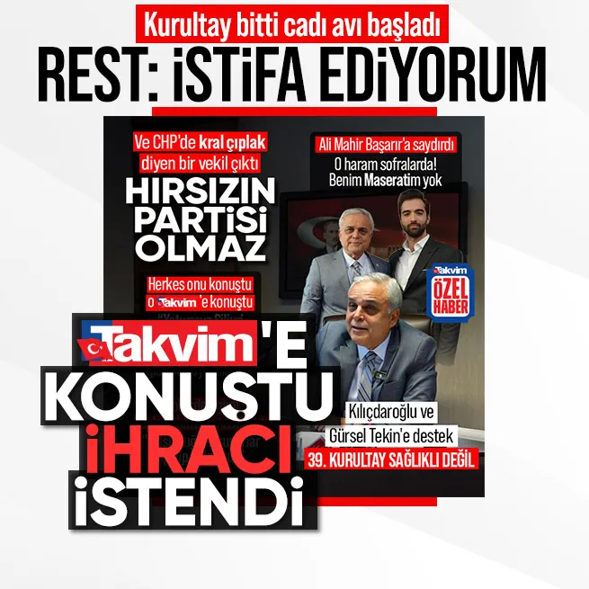 Kurultay sonrası cadı avı! CHP Mersin Milletvekili Hasan Ufuk Çakıra kesin ihraç talebi: TAKVİMe konuştu disipline sevk edildi