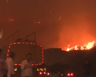 Alevler yeniden yükseldi