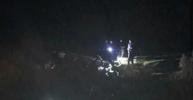 Otomobil tarlaya uçtu! Ölü ve yaralılar var