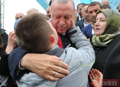 Başkan Erdoğan’a Düzce’de sevgi seli!