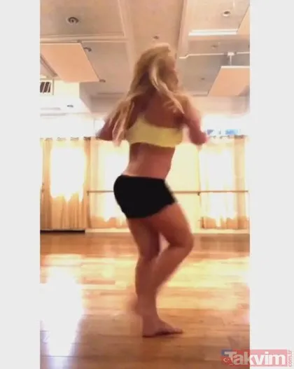 Britney Spears dans ederken... İzlerken herkes şoke oldu!
