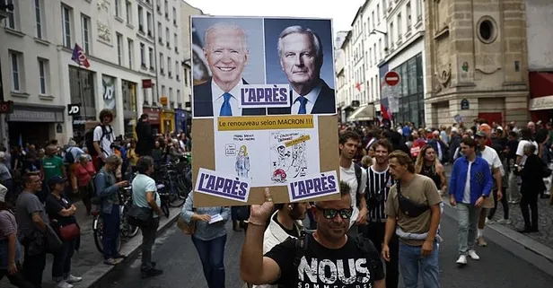 Fransa’da Michael Barnier eylemi! Binlerce kişi sokaklarda