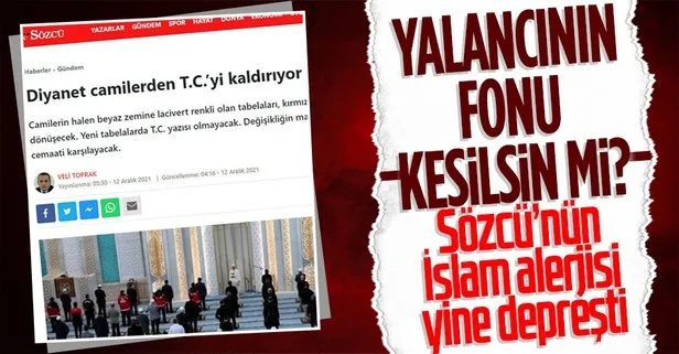 Diyanet camilerden T.C.’yi kaldırıyor yalanı
