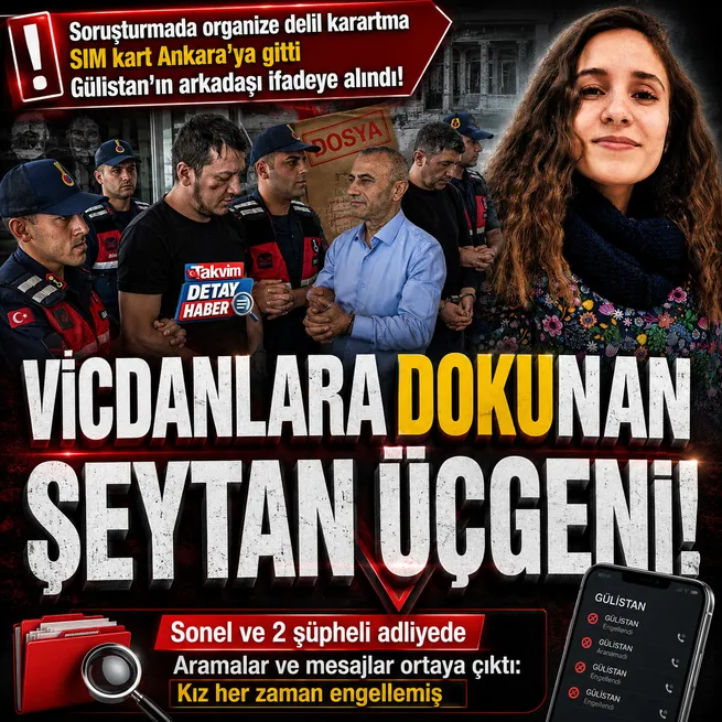 Gülistan Doku soruşturmasında organize delil karartma: SIM kart Ankaraya gitti arkadaşı ifadeye alındı! Tuncay Sonel ve 2 şüpheli Erzurum Adliyesinde