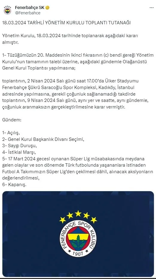 fenerbahceden-olaganustu-genel-kurul-karari-ligden-cekilme-gundemde-1710776465237.jpg Fenerbahçe'den Olağanüstü Genel Kurul kararı: Ligden çekilme gündemde! | Ali Koç'tan istifa kararı: Kulüpler Birliği Başkanlığı...-4