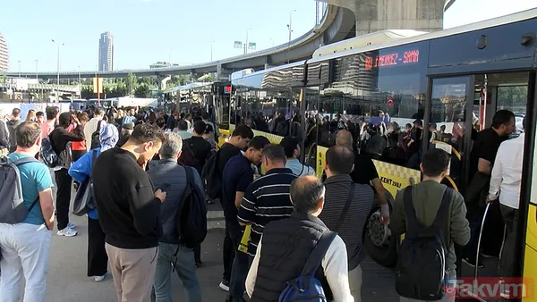 Kare kare kaos! İBB'den ödeme alamayan Özel Halk Otobüsleri kontak kapattı İstanbullu perişan oldu - 7