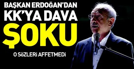 Başkan Recep Tayyip Erdoğan Kılıçdaroğlu'na tazminat davası açtı
