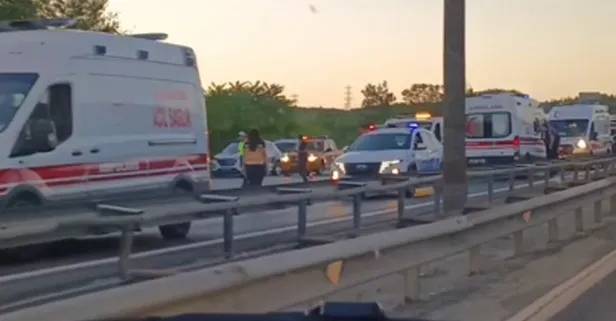 TEM Otoyolu Beykoz mevkiinde zincirleme trafik kazası! Çok sayıda yaralı var