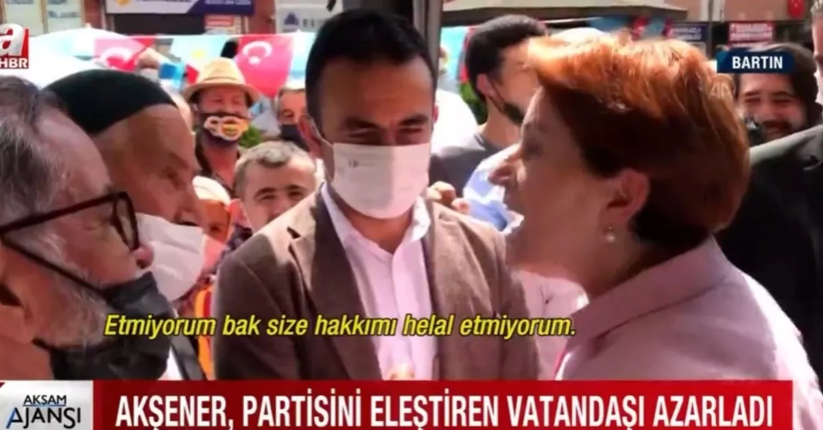 Meral Akşener, Bartın'da vatandaşı azarladı