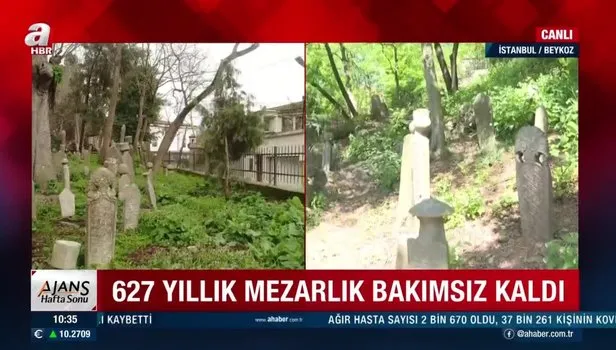 Beykoz'da içler acısı manzara! 627 yıllık Osmanlı mezarlığında mezar taşları çalındı, tarih talan edildi!