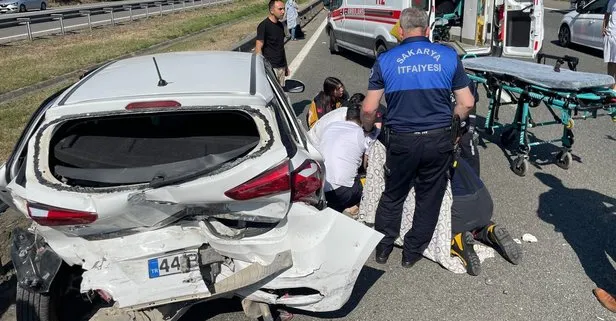 Kurban Bayramı nedeniyle yoğunluk oluşan Anadolu Otoyolu’nun Sakarya kesiminde zincirleme kaza! 9 yaralı