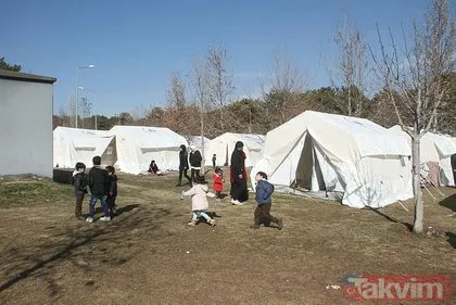 Elazığ depremi sonrası kurulan çadır kent ilk kez görüntülendi!
